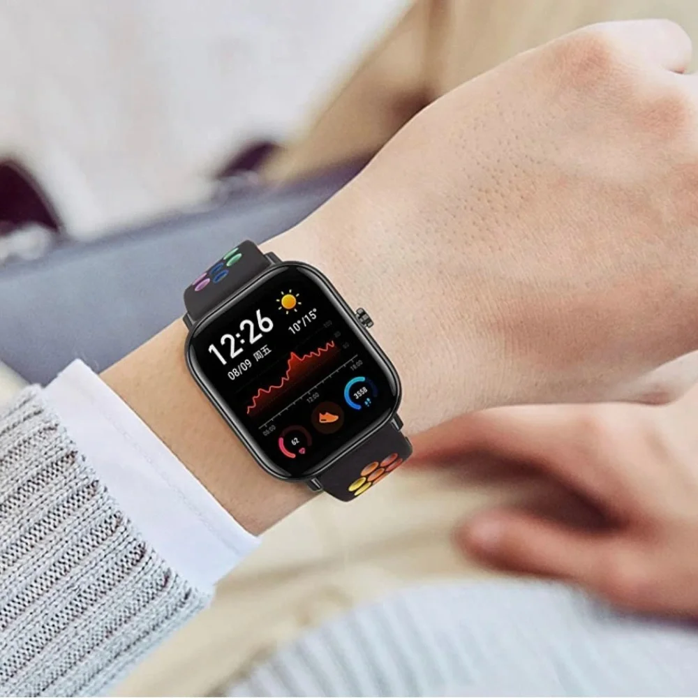 Oumida Silicone Bands for Amazfit GTS 4 Mini/ GTS 4/ GTS 2 Mini/ GTS 2e/